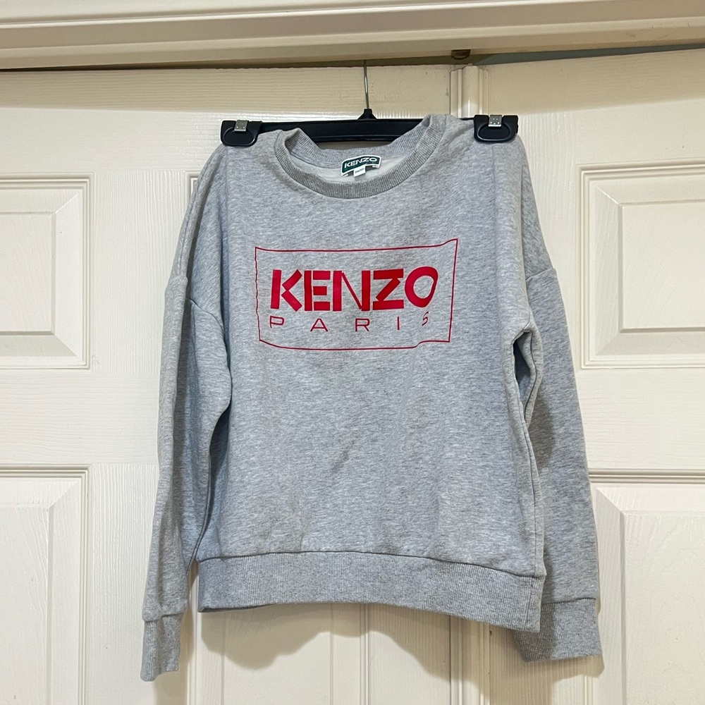 Kenzo Kids gray Logo Sweatshirt size 12 years